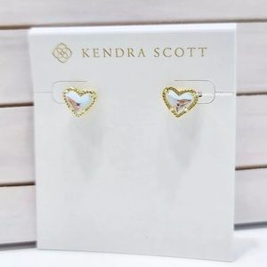 KENDRA SCOTT Ari Dichroic Glass Gold Earrings